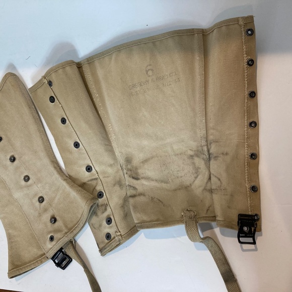 Vintage Navy Military uniform spats - Picture 6 of 10